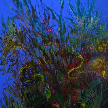 Painting titled "Garden of Eden" by Mike Healey, Original Artwork