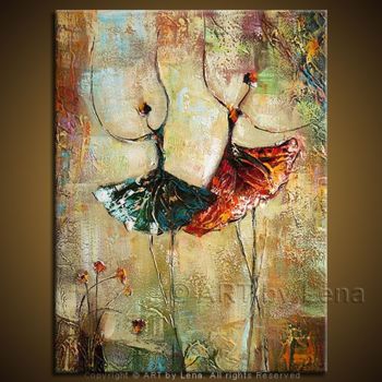 Painting titled "Premiere" by Artbylena, Original Artwork