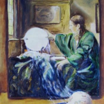 Peinture intitulée "c'est ma terre de V…" par Géraldine Streichert, Œuvre d'art originale, Huile
