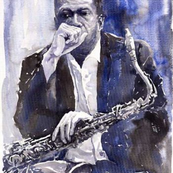 제목이 "John Coltrane – Inn…"인 미술작품 Yuriy Shevchuk로, 원작, 수채화