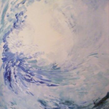 Peinture intitulée "vague à l'âme, trip…" par Nanou, Œuvre d'art originale