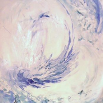 Peinture intitulée "vague à l'âme, trip…" par Nanou, Œuvre d'art originale