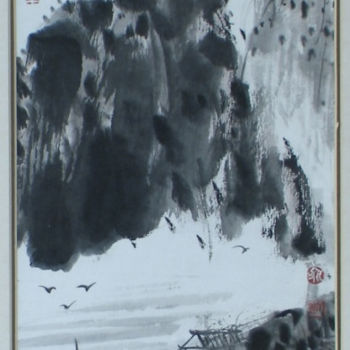 绘画 标题为“寄情山水” 由俞子鑑(墨耕.山谷龍), 原创艺术品, 油