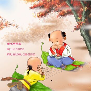 「中国古代学童6」というタイトルの絵画 智勇 毛によって, オリジナルのアートワーク