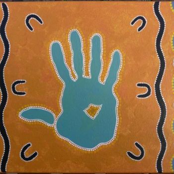Peinture intitulée "La main" par Jean Louis Jabalé, Œuvre d'art originale