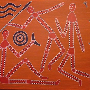 Peinture intitulée "Mimis" par Jean Louis Jabalé, Œuvre d'art originale