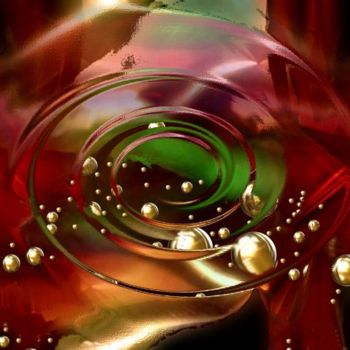 Digital Arts titled "Zephyr Moons" by Cherie Hanson, Original Artwork