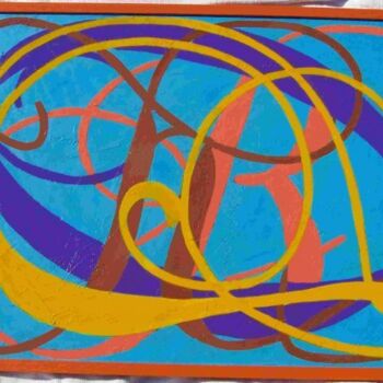 Painting titled "BOYS" by Thierry Vaudein, Original Artwork