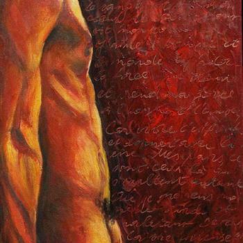 Peinture intitulée "Elément enflammé, n…" par Nathalia Chipilova, Œuvre d'art originale, Huile
