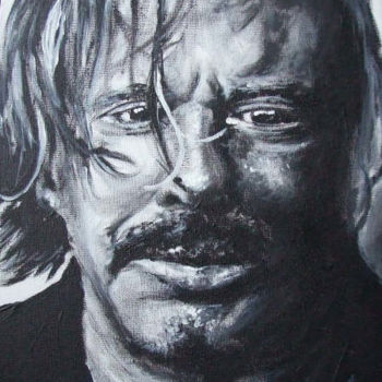 Painting titled "Rourke" by Richard Mangold, Original Artwork, Oil