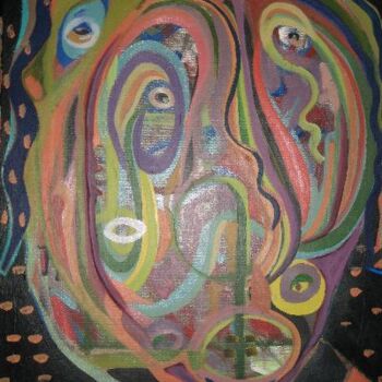 Painting titled "bulgibulga" by Xraylima, Original Artwork, Oil