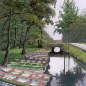 Pintura intitulada "Tranquility" por James Sheehy, Obras de arte originais