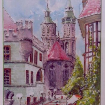 Peinture intitulée "I18 - Eglise St Jea…" par Lucien Dufour, Œuvre d'art originale