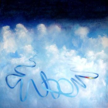 Painting titled "A luz invisível" by Aldo Luiz De Paula Fonseca, Original Artwork, Oil