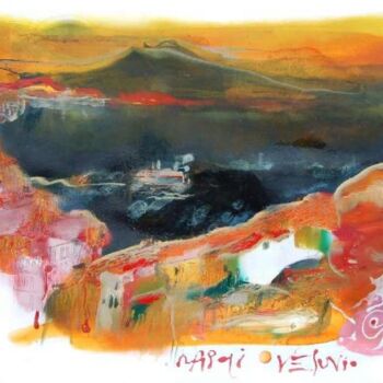 Malerei mit dem Titel "vesuvio" von Ilgvars Zalans, Original-Kunstwerk