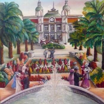 Peinture intitulée "Casino MONACO" par Rose Calvino, Œuvre d'art originale