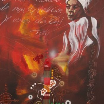 Painting titled "TOTO BISSAINTHE" by Jose Lanoir, Original Artwork