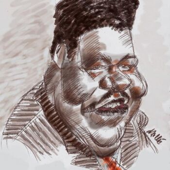 Painting titled "Fats Domino" by Bertrand Daullé, Original Artwork, Other
