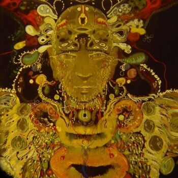 Painting titled "Bobbi Bizarra detai…" by Rob Arbouw, Original Artwork