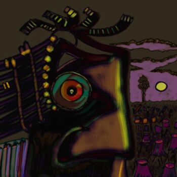 Digital Arts titled "native of a forest" by Anthony R A Barron, Original Artwork