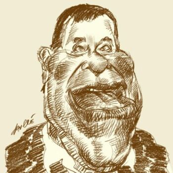 Painting titled "Jerry Lewis" by Bertrand Daullé, Original Artwork, Other