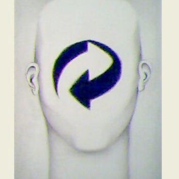 Drawing titled "recyclable" by Ludovic Burggraeve, Original Artwork