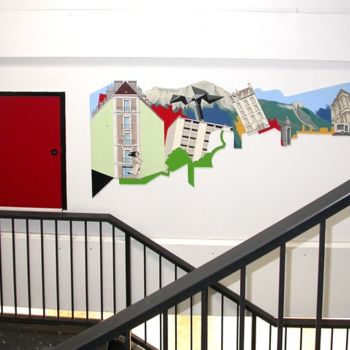 Painting titled "SITE DE SASSENAGE /…" by Nessé, Original Artwork, Acrylic