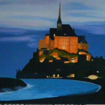 绘画 标题为“le mont st michel” 由Drindrine, 原创艺术品