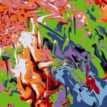 数字艺术 标题为“Spring Aura #5” 由Ken Grzesik, 原创艺术品, 数字油画