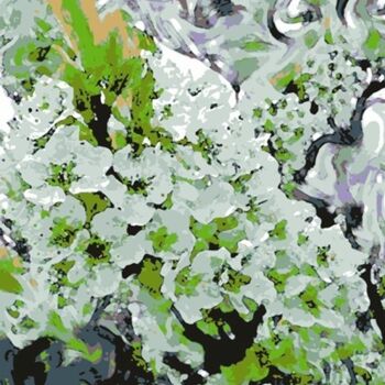 Digital Arts με τίτλο "Spring Aura #9" από Ken Grzesik, Αυθεντικά έργα τέχνης