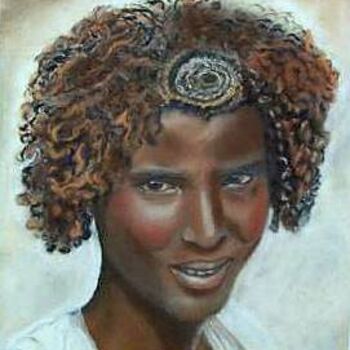 Ζωγραφική με τίτλο "Ethiopienne" από Sim13, Αυθεντικά έργα τέχνης