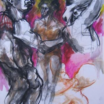 Dessin intitulée "NUMBER 110" par David Schoffman, Œuvre d'art originale