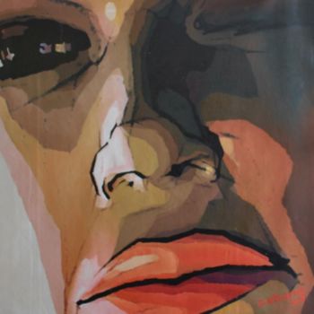 Painting titled "Dolores" by Cebarre, Original Artwork, Oil