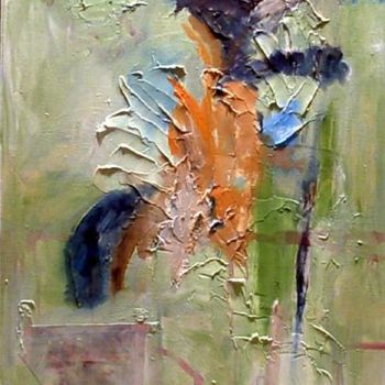 Painting titled "Last Train To Pisa" by Angelo Di Pietrantonio, Original Artwork, Oil