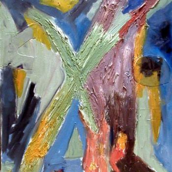 Painting titled "Hugs and Kisses" by Angelo Di Pietrantonio, Original Artwork, Oil