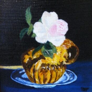 Peinture intitulée "La Brioche (détail)…" par Mog, Œuvre d'art originale, Huile