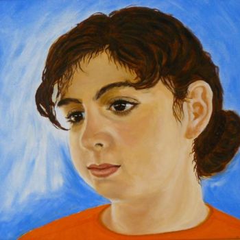Peinture intitulée "Caroline" par Mog, Œuvre d'art originale, Huile