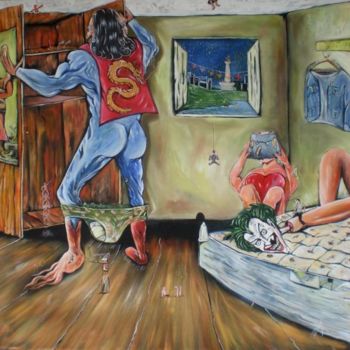 Painting titled "menthok of stock.14…" by Lugas, Original Artwork