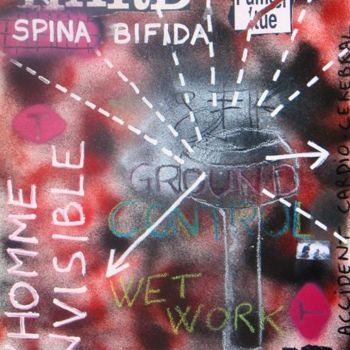 Painting titled "Spina B" by Toytoy, Original Artwork