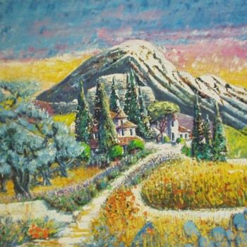 Peinture intitulée "M2. Au coeur de la…" par Lucien Dufour, Œuvre d'art originale, Huile