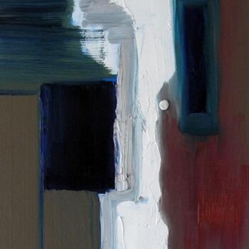 Schilderij getiteld "coin de medina" door Laure Feyen, Origineel Kunstwerk, Olie Gemonteerd op Frame voor houten brancard