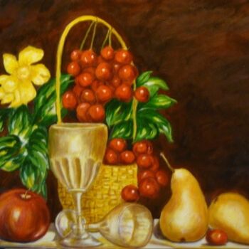 Peinture intitulée "Abondance" par Mog, Œuvre d'art originale, Huile