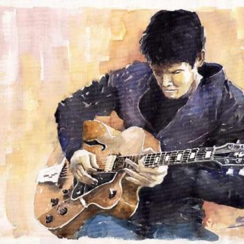 제목이 "John Mayer – Acoust…"인 미술작품 Yuriy Shevchuk로, 원작, 수채화