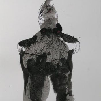 Drawing titled "sans titre 02" by Elisabeth Brainos, Original Artwork