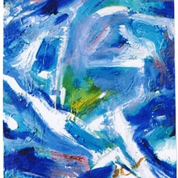 Pittura intitolato "The river Måna" da Prema (Risto), Opera d'arte originale