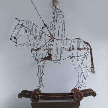 雕塑 标题为“sculpture - Moyenâg…” 由Jean-Yves Verne, 原创艺术品, 线