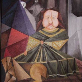 Painting titled "CUARTA DAMA (colec.…" by Paco Ibañez  Prieto, Original Artwork