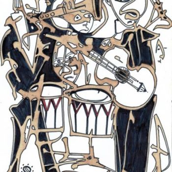 Pintura intitulada "jazzzz" por Mário Fresco, Obras de arte originais, Arquitetura