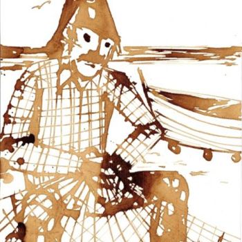 Pintura intitulada "pescador" por Mário Fresco, Obras de arte originais, Arquitetura