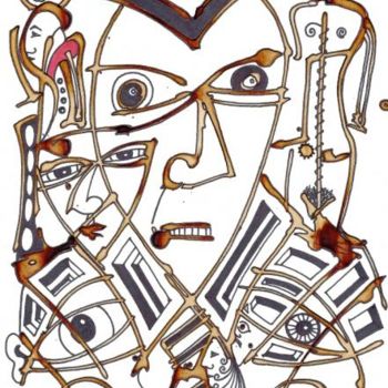Pintura intitulada "cereja" por Mário Fresco, Obras de arte originais, Arquitetura